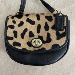 Coach Park Haircalf Mini Crossbody Purse